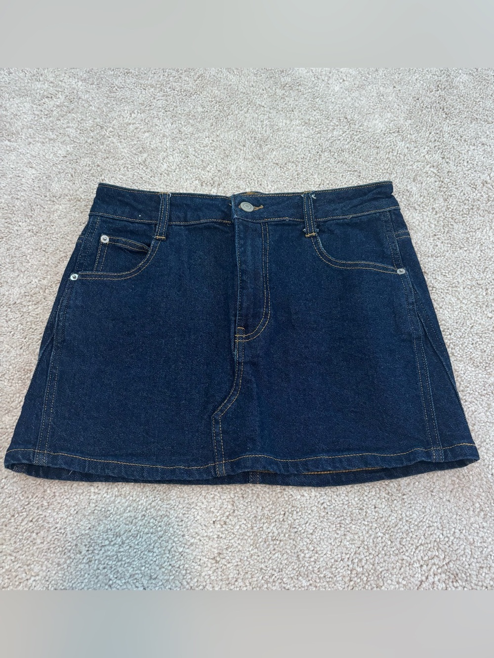 GB Dark Blue Denim Mini Skirt